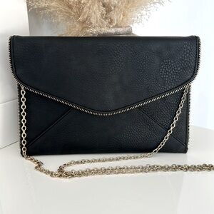 Black Envelope Clutch
